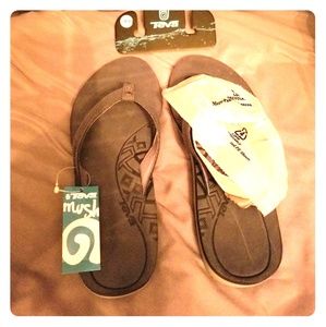 Teva Sanibel slate flip flop sandal 8